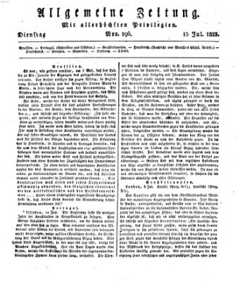 Allgemeine Zeitung Dienstag 15. Juli 1823