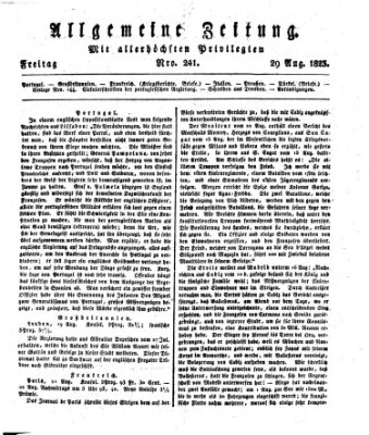 Allgemeine Zeitung Freitag 29. August 1823