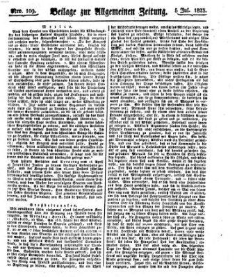 Allgemeine Zeitung Samstag 5. Juli 1823