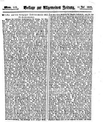 Allgemeine Zeitung Freitag 11. Juli 1823