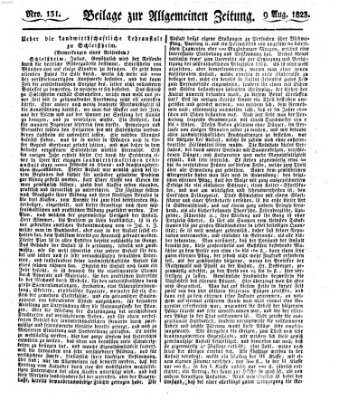 Allgemeine Zeitung Samstag 9. August 1823