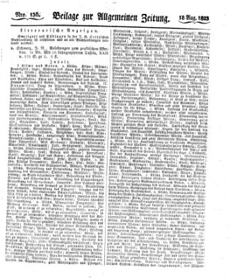 Allgemeine Zeitung Montag 18. August 1823