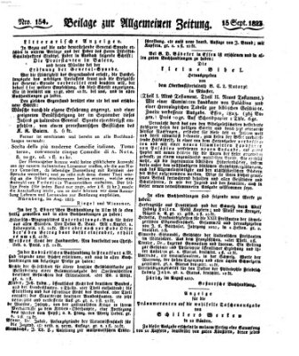 Allgemeine Zeitung Montag 15. September 1823