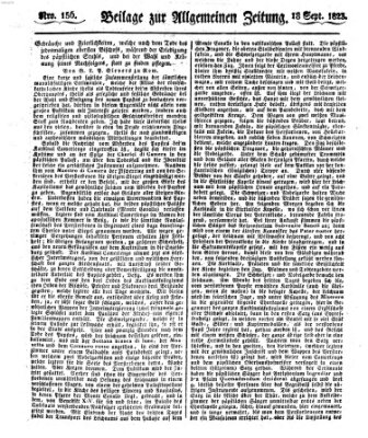 Allgemeine Zeitung Donnerstag 18. September 1823