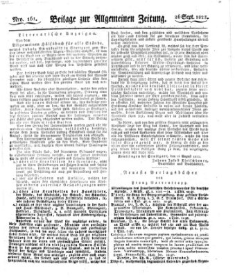 Allgemeine Zeitung Freitag 26. September 1823