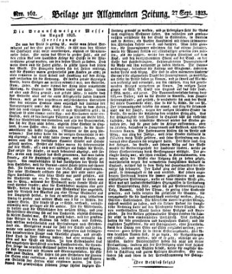 Allgemeine Zeitung Samstag 27. September 1823