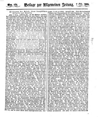 Allgemeine Zeitung Dienstag 7. Oktober 1823