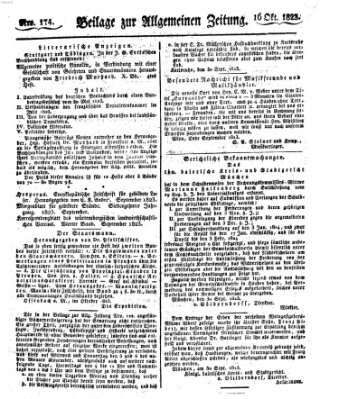 Allgemeine Zeitung Donnerstag 16. Oktober 1823