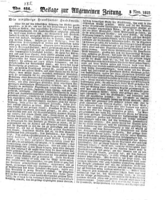 Allgemeine Zeitung Montag 3. November 1823