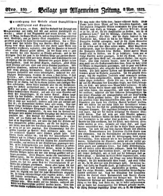 Allgemeine Zeitung Samstag 8. November 1823