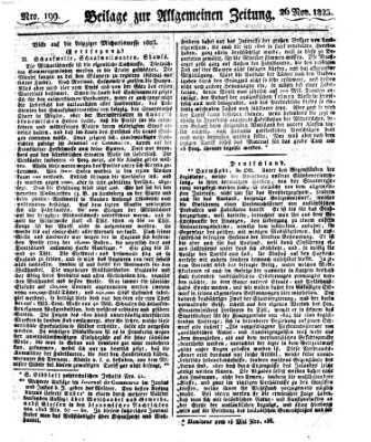 Allgemeine Zeitung Mittwoch 26. November 1823