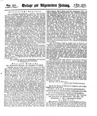 Allgemeine Zeitung Mittwoch 3. Dezember 1823