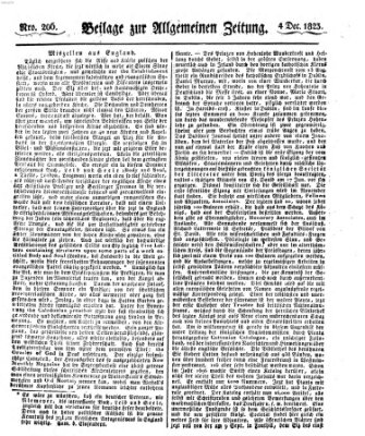 Allgemeine Zeitung Donnerstag 4. Dezember 1823