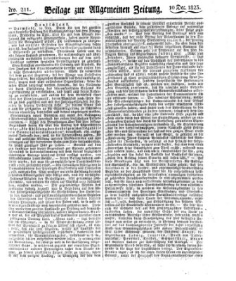 Allgemeine Zeitung Mittwoch 10. Dezember 1823