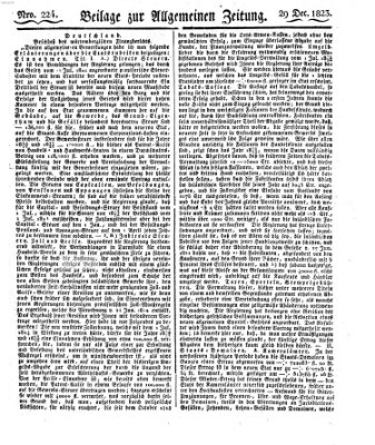 Allgemeine Zeitung Montag 29. Dezember 1823