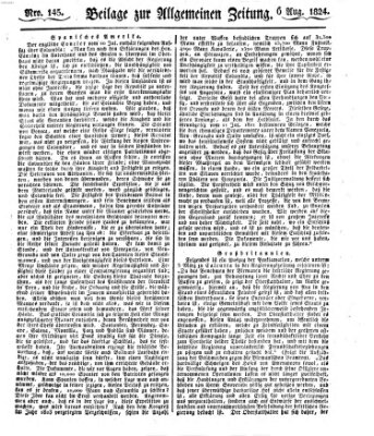 Allgemeine Zeitung Freitag 6. August 1824