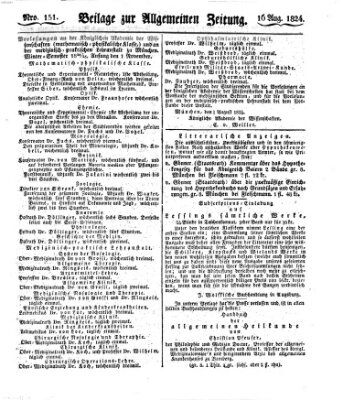 Allgemeine Zeitung Montag 16. August 1824