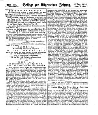 Allgemeine Zeitung Mittwoch 25. August 1824