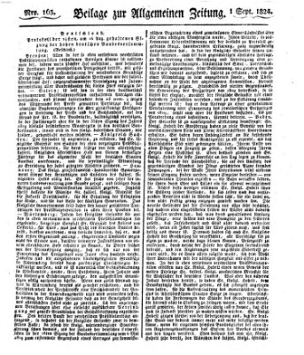 Allgemeine Zeitung Mittwoch 1. September 1824