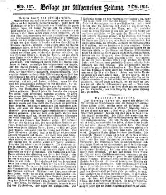 Allgemeine Zeitung Donnerstag 7. Oktober 1824