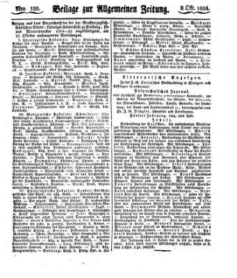 Allgemeine Zeitung Freitag 8. Oktober 1824