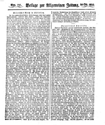 Allgemeine Zeitung Donnerstag 14. Oktober 1824