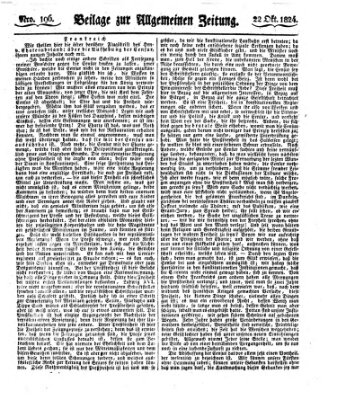 Allgemeine Zeitung Freitag 22. Oktober 1824