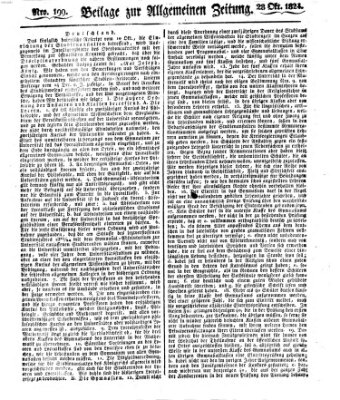 Allgemeine Zeitung Donnerstag 28. Oktober 1824