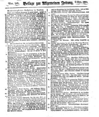 Allgemeine Zeitung Samstag 6. November 1824