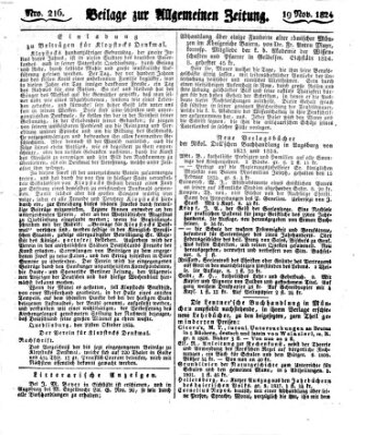 Allgemeine Zeitung Freitag 19. November 1824