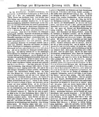 Allgemeine Zeitung Samstag 8. Januar 1825