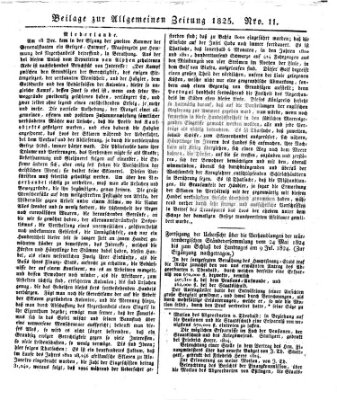 Allgemeine Zeitung Dienstag 11. Januar 1825