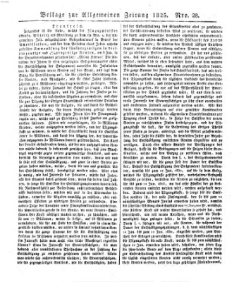 Allgemeine Zeitung Freitag 28. Januar 1825