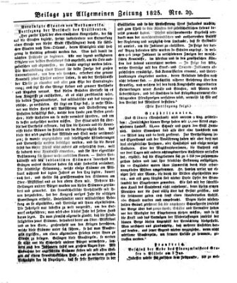 Allgemeine Zeitung Samstag 29. Januar 1825