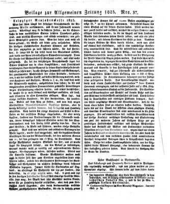 Allgemeine Zeitung Sonntag 6. Februar 1825