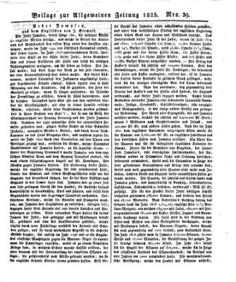 Allgemeine Zeitung Dienstag 8. Februar 1825