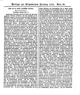 Allgemeine Zeitung Dienstag 15. Februar 1825