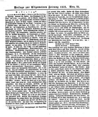 Allgemeine Zeitung Montag 21. Februar 1825