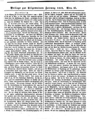 Allgemeine Zeitung Freitag 25. Februar 1825