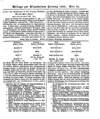 Allgemeine Zeitung Montag 28. Februar 1825