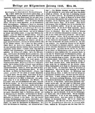 Allgemeine Zeitung Freitag 25. März 1825