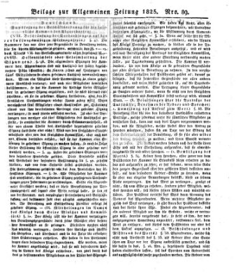 Allgemeine Zeitung Mittwoch 30. März 1825