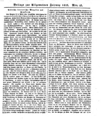 Allgemeine Zeitung Sonntag 3. April 1825