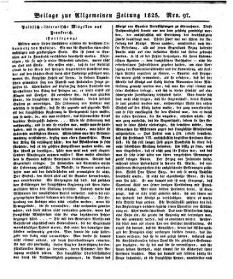 Allgemeine Zeitung Donnerstag 7. April 1825