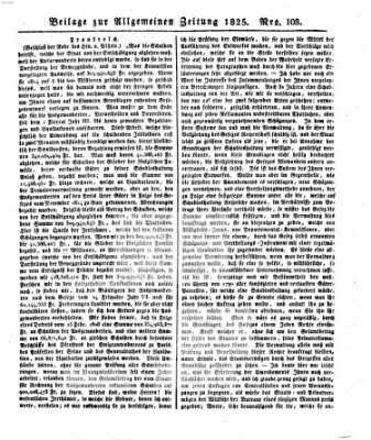 Allgemeine Zeitung Montag 18. April 1825