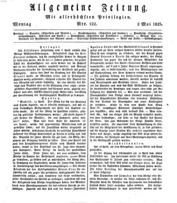 Allgemeine Zeitung Montag 2. Mai 1825