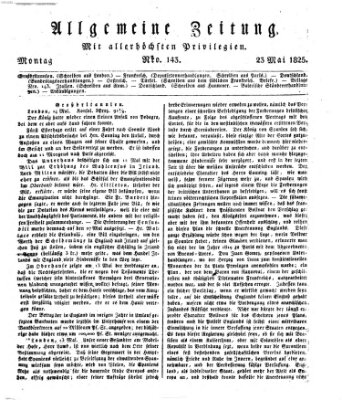 Allgemeine Zeitung Montag 23. Mai 1825