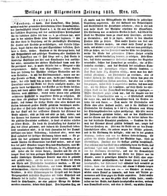 Allgemeine Zeitung Dienstag 3. Mai 1825