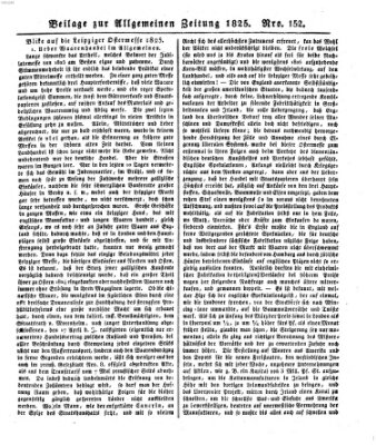 Allgemeine Zeitung Mittwoch 1. Juni 1825