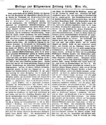 Allgemeine Zeitung Freitag 10. Juni 1825